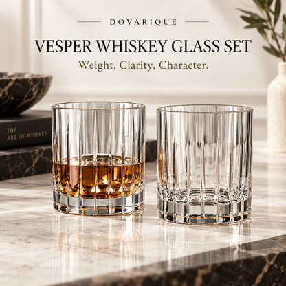 Dovarique®| Vesper Whisky Glass Set