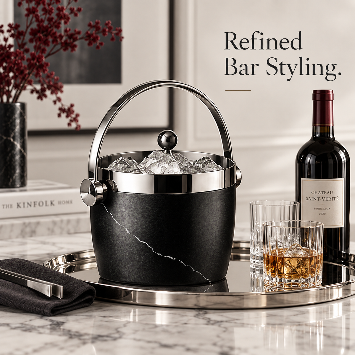Dovarique®| Noir Arc Ice Bucket